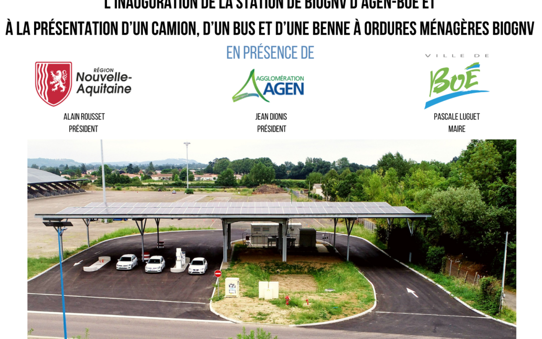 Inauguration de la station Bio-GNV d’Agen-Boé